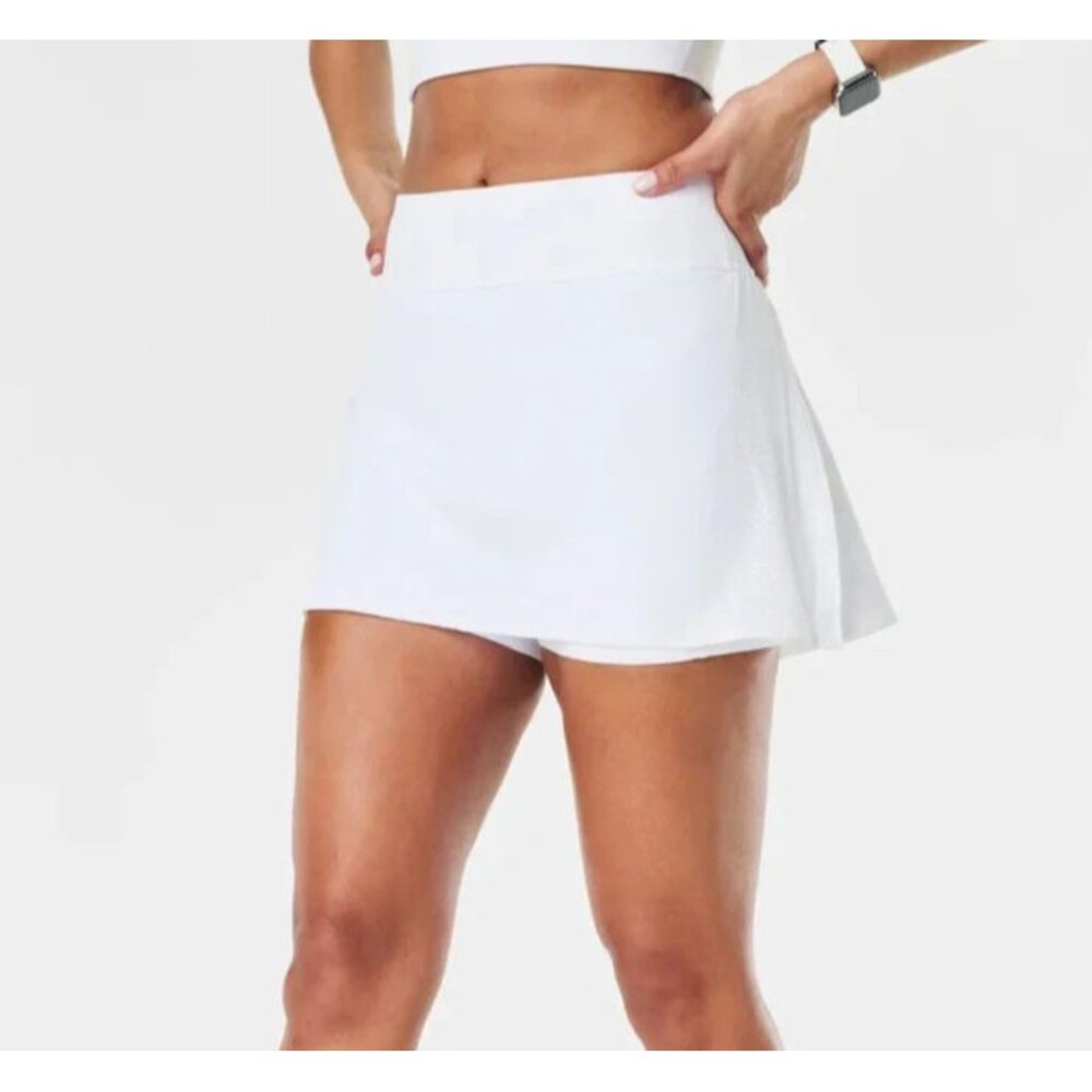 Spanx Get Moving Skort 17" Women Size XS Stretch White 50272R NEW